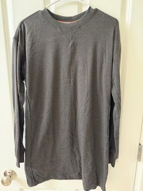 The Normal Brand Charcoal Gray Long-Sleeve Crewneck Dress